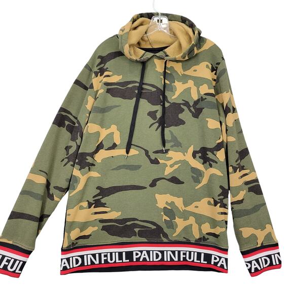 Five.By.Five Other - Five.By.Five by Master Piece Camo Long Sleeve Hoodie Mens Large Green Sweatshirt